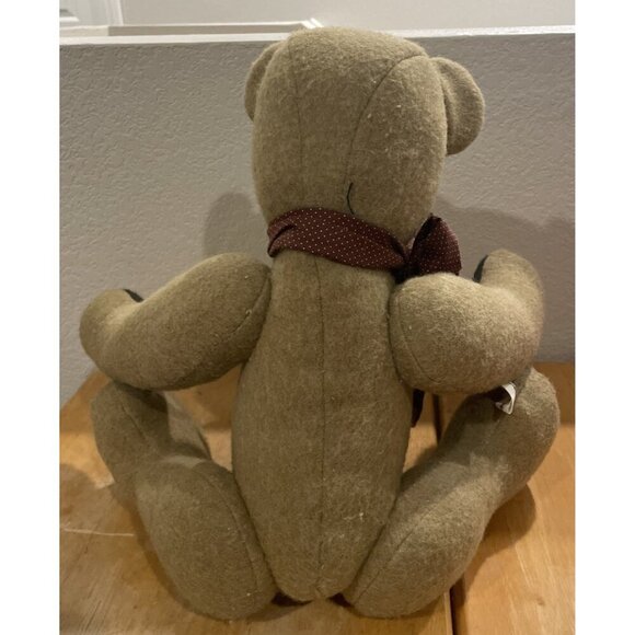 Vintage Real Bear Original Button Eyes Jointed Tan Large Teddy‎ 19 Inch - Picture 4 of 8